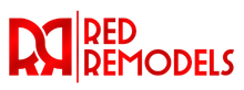 Red Remodels wordmark with icon